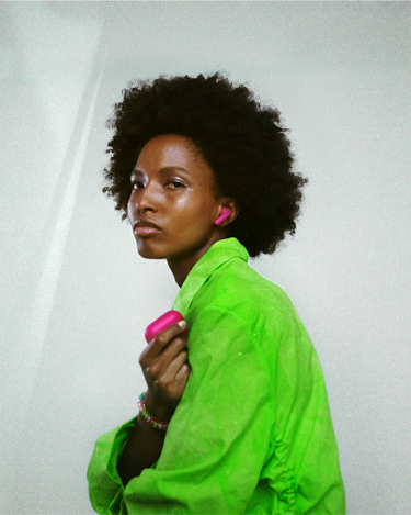 Model wearing Boo Cosmic Pink